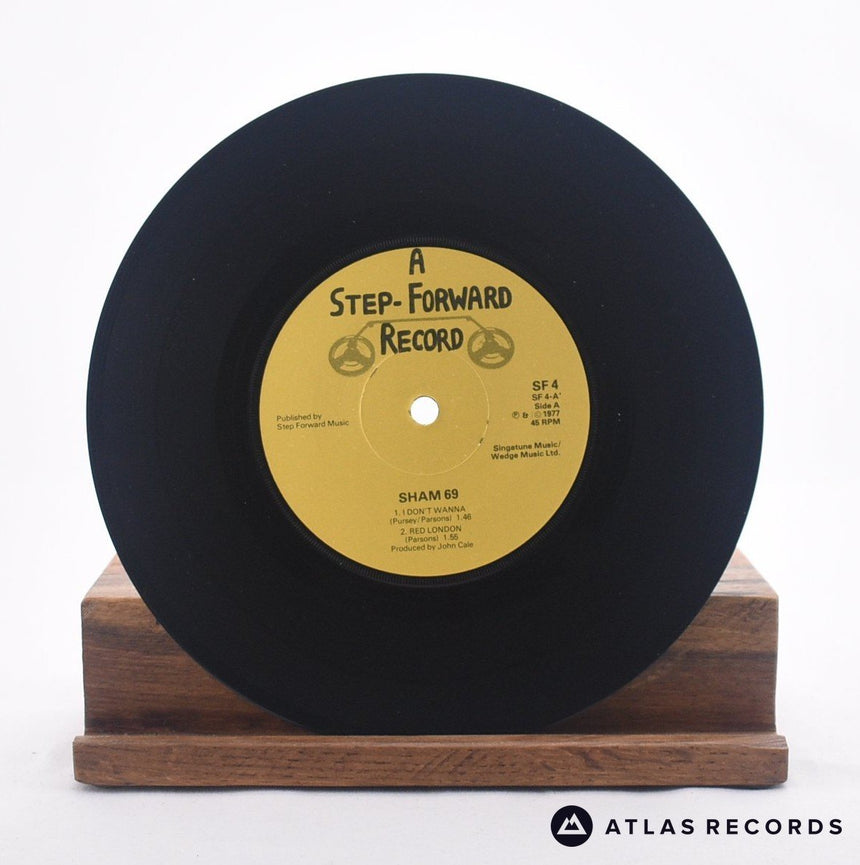 Sham 69 - I Don't Wanna - Reissue 7" Vinyl Record - EX/EX