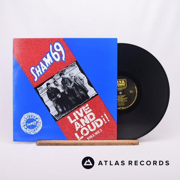 Sham 69 Live And Loud!! Volume 2 LP Vinyl Record NM/EX – Atlas Records