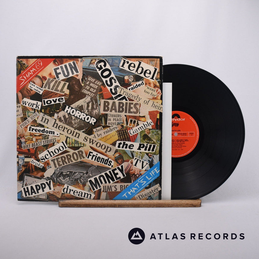 Sham 69 That's Life LP Vinyl Record - Front Cover & Record