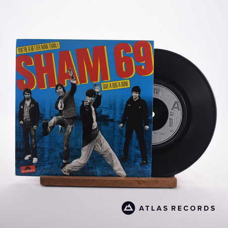 Sham 69 You're A Better Man Than I 7" Vinyl Record - Front Cover & Record