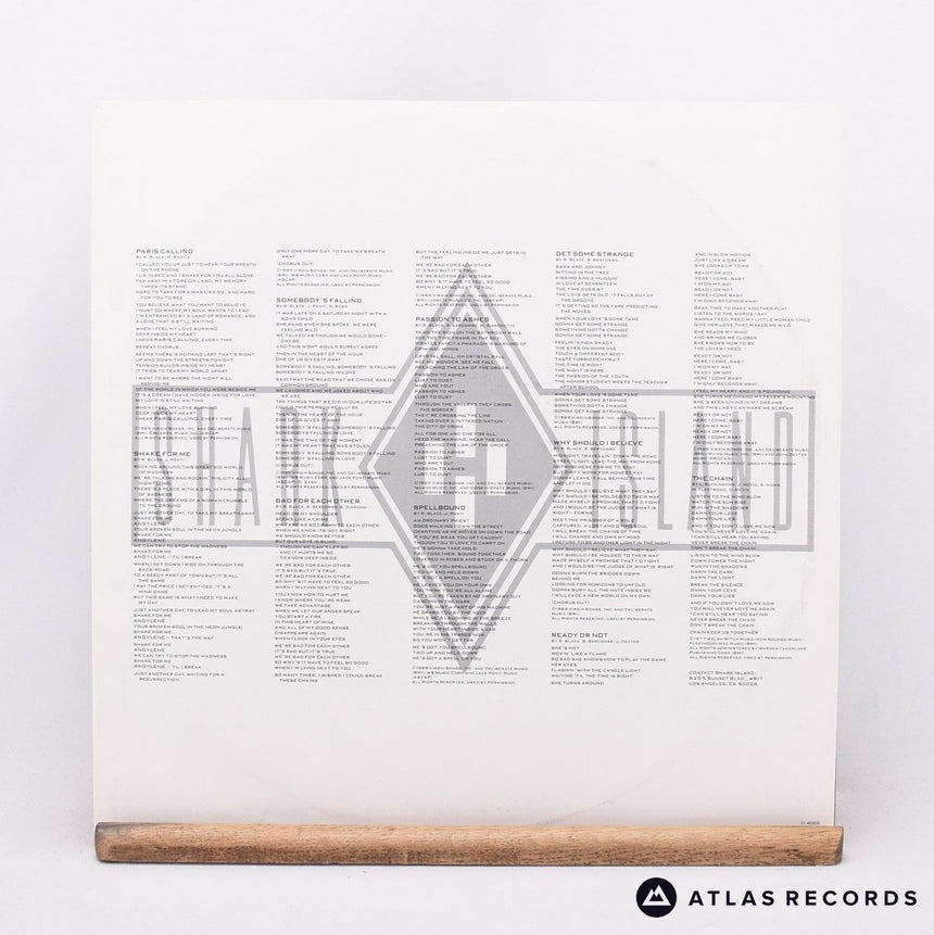 Shark Island - Law Of The Order - LP Vinyl Record - VG+/EX