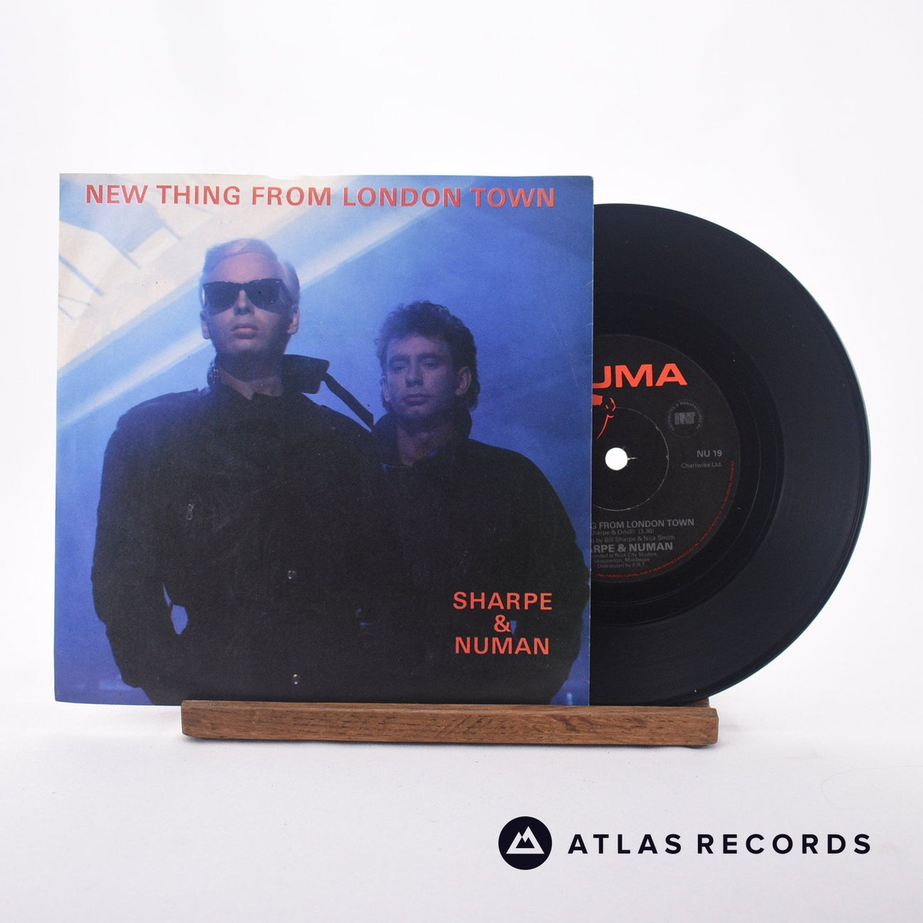 Sharpe & Numan New Thing From London Town 7" Vinyl Record - Front Cover & Record