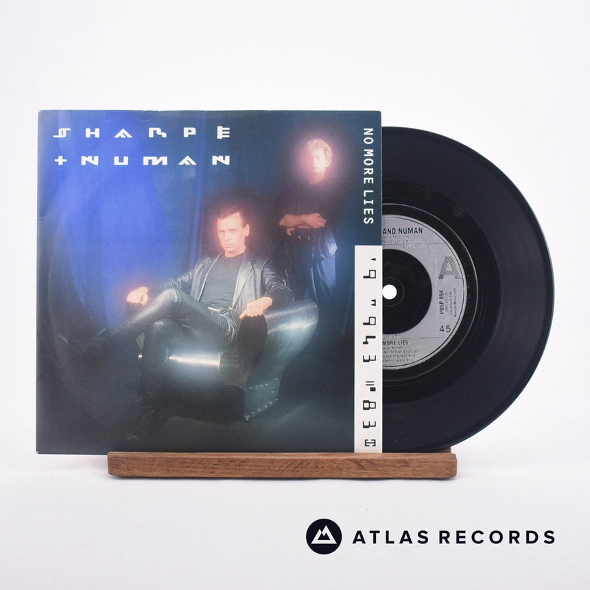 Sharpe & Numan No More Lies 7" Vinyl Record - Front Cover & Record