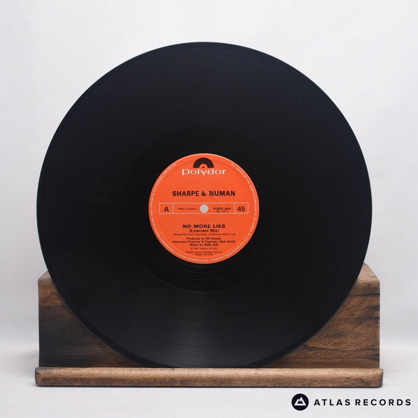 Sharpe & Numan - No More Lies (Extended Mix) - 12" Vinyl Record - EX/VG+