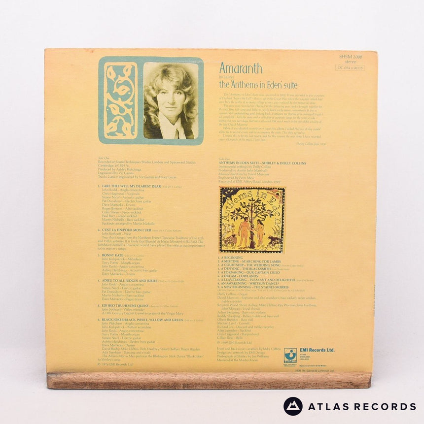 Shirley Collins - Amaranth - Reissue A-2U B-2 LP Vinyl Record - VG+/EX