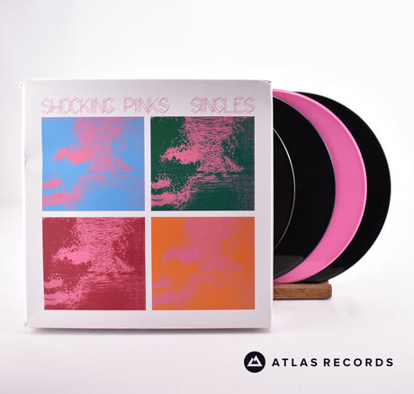 Shocking Pinks Singles 4 x 7" Box Set Vinyl Record - Front Cover & Record
