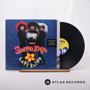 Shonen Knife Let's Knife 7" + LP Vinyl Record - Front Cover & Record