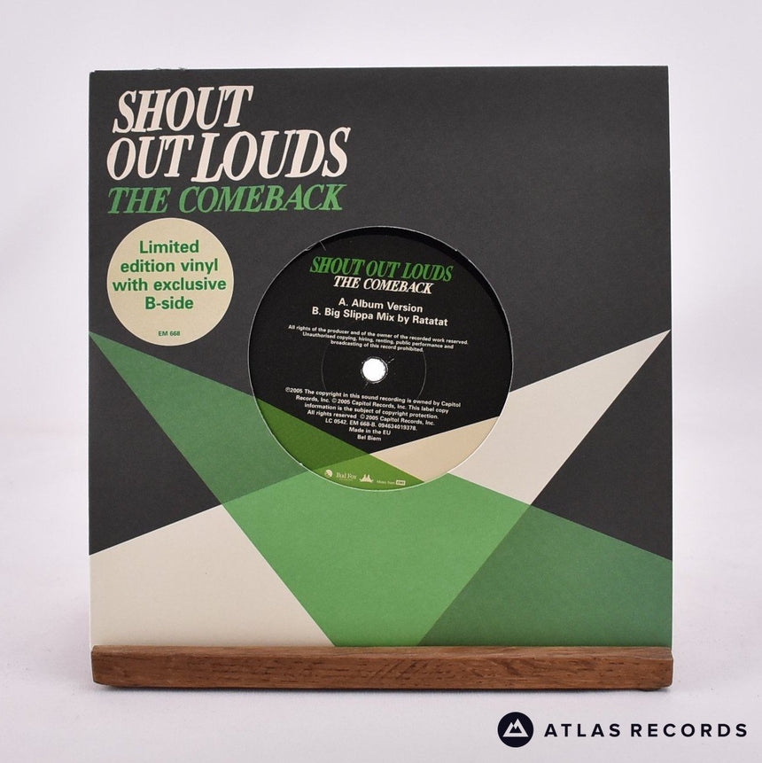Shout Out Louds The Comeback 7" Vinyl Record - Front Cover & Record