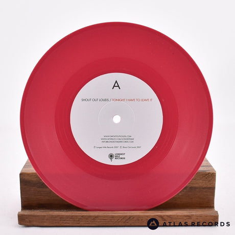Shout Out Louds - Tonight I Have To Leave It - 7" Vinyl Record - NM/EX