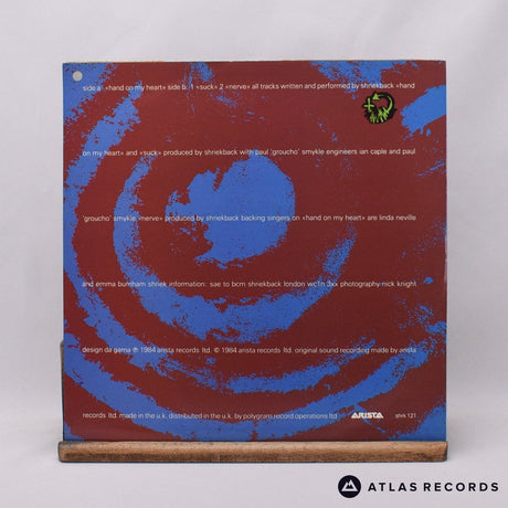 Shriekback - Hand On My Heart - 12" Vinyl Record - EX/VG+