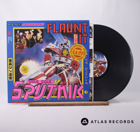 Sigue Sigue Sputnik Flaunt It LP Vinyl Record - Front Cover & Record