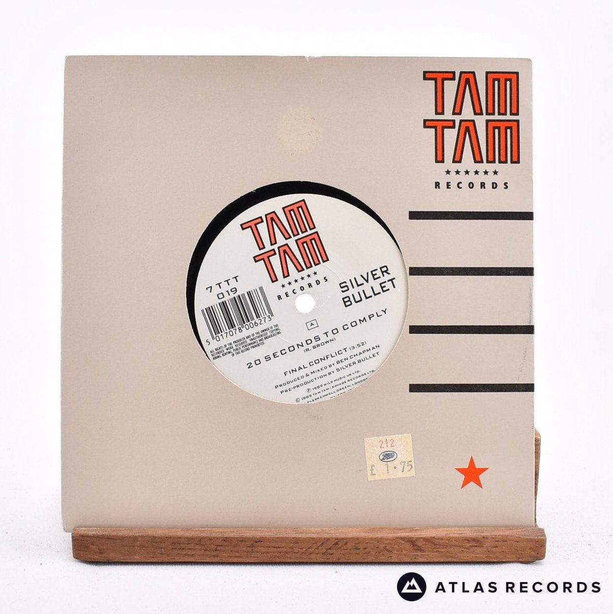 Silver Bullet 20 Seconds To Comply 7" Vinyl Record - In Sleeve