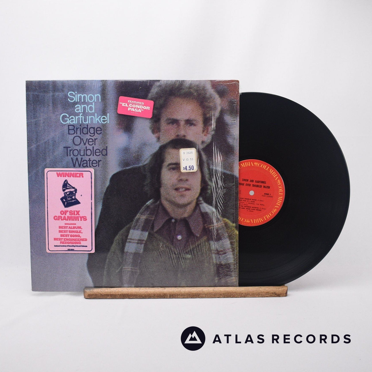 Simon & Garfunkel Bridge Over Troubled Water LP Vinyl Record - Front Cover & Record