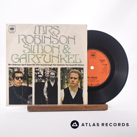 Simon & Garfunkel Mrs. Robinson 7" Vinyl Record - Front Cover & Record