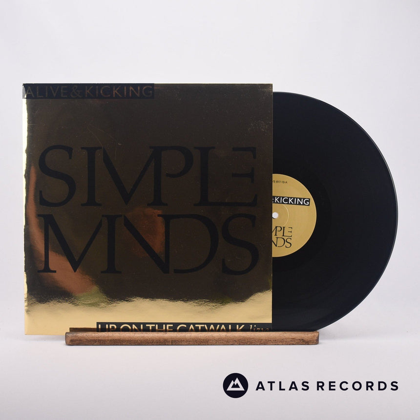 Simple Minds Alive & Kicking 12" Vinyl Record - Front Cover & Record