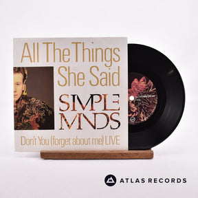 Simple Minds All The Things She Said 7" Vinyl Record - Front Cover & Record