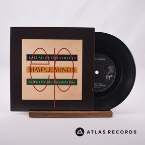 Simple Minds Ballad Of The Streets 7" Vinyl Record - Front Cover & Record