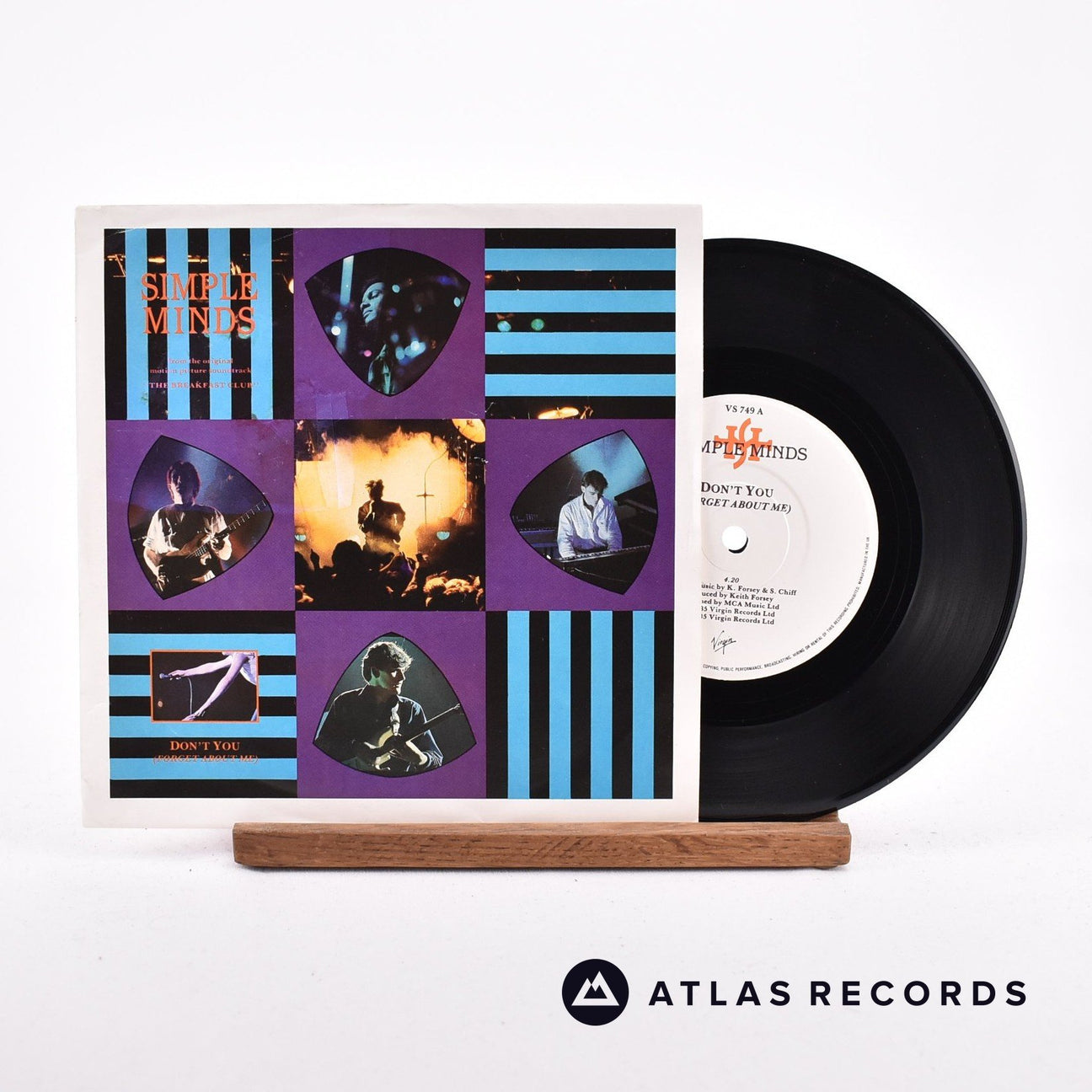 Simple Minds Don't You 7" Vinyl Record - Front Cover & Record