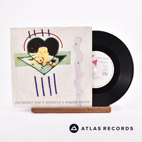 Simple Minds Promised You A Miracle 7" Vinyl Record - Front Cover & Record