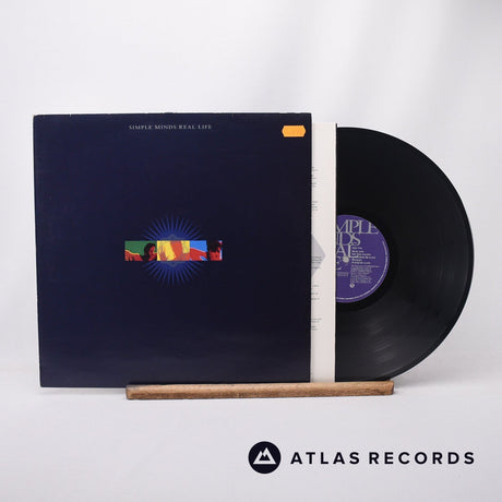 Simple Minds Real Life LP Vinyl Record - Front Cover & Record