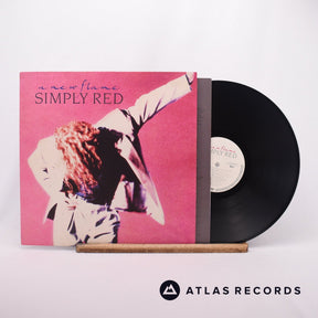 Simply Red A New Flame LP Vinyl Record - Front Cover & Record