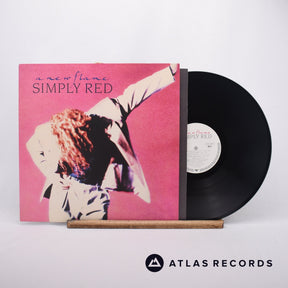 Simply Red A New Flame LP Vinyl Record - Front Cover & Record