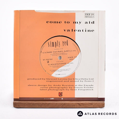 Simply Red - Come To My Aid - Die-Cut Sleeve 7" Vinyl Record - EX/EX
