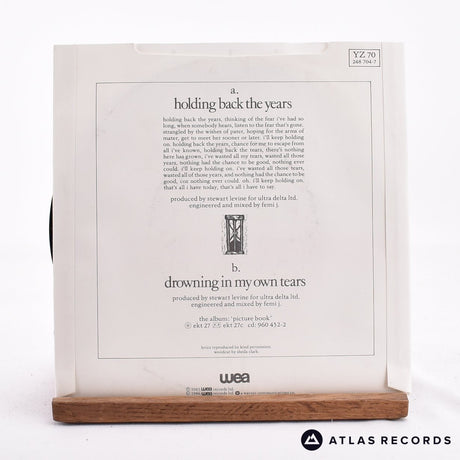 Simply Red - Holding Back The Years - Reissue 7" Vinyl Record - EX/NM