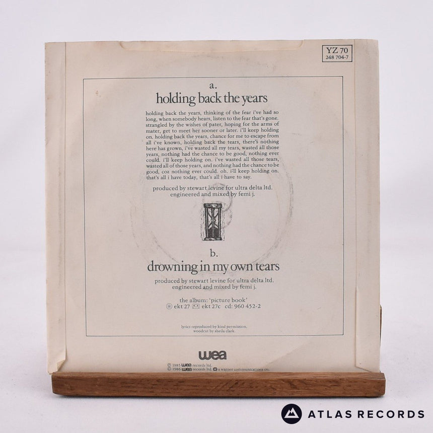 Simply Red - Holding Back The Years - Reissue 7" Vinyl Record - VG+/VG+