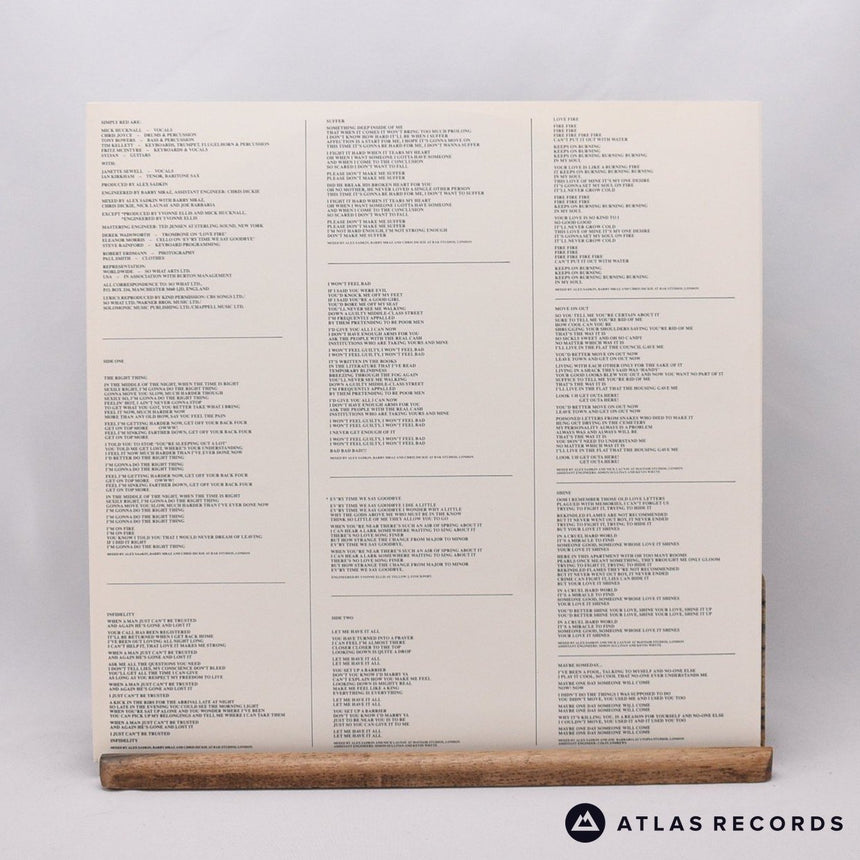 Simply Red - Men And Women - LP Vinyl Record - NM/EX