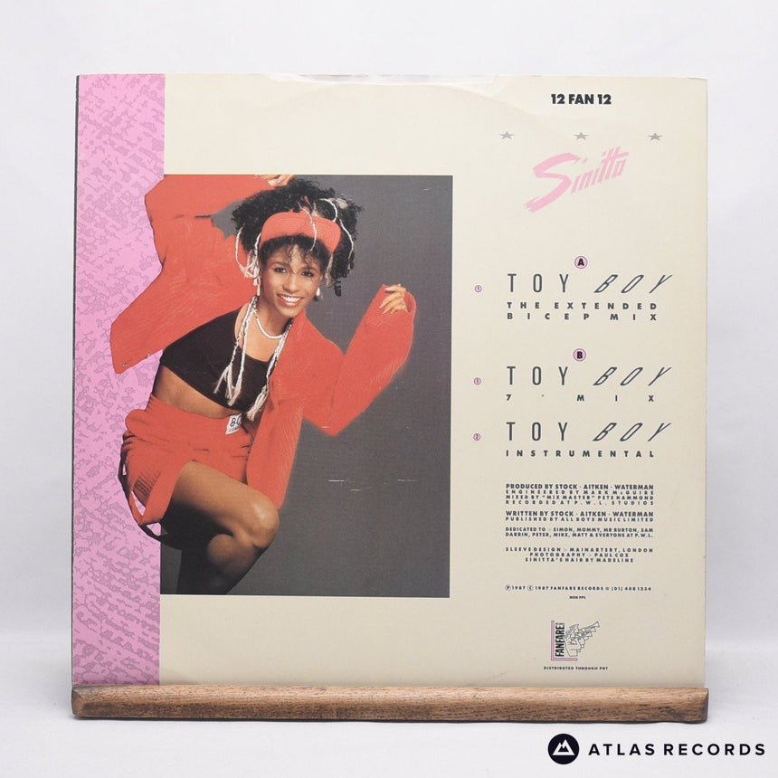 Sinitta - Toy Boy (The Extended Bicep Mix) - Misprint 12" Vinyl Record - EX/VG