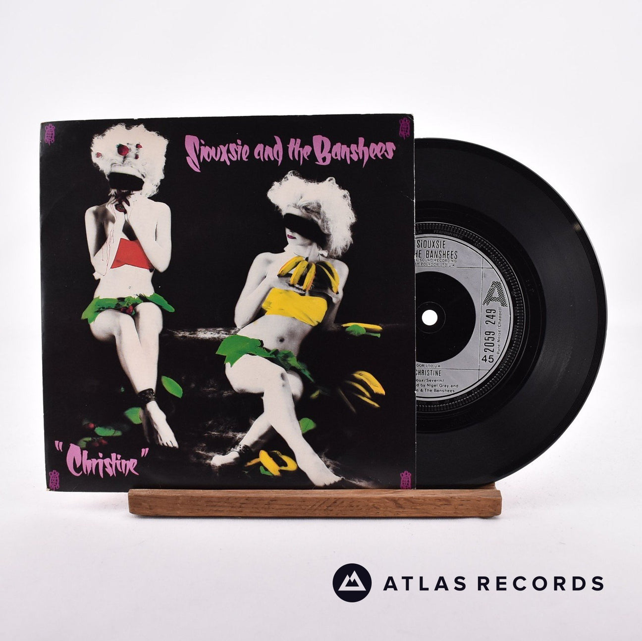 Siouxsie & The Banshees Christine 7" Vinyl Record - Front Cover & Record