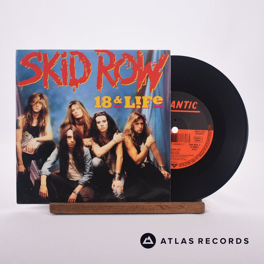 Skid Row 18 & Life 7" Vinyl Record - Front Cover & Record