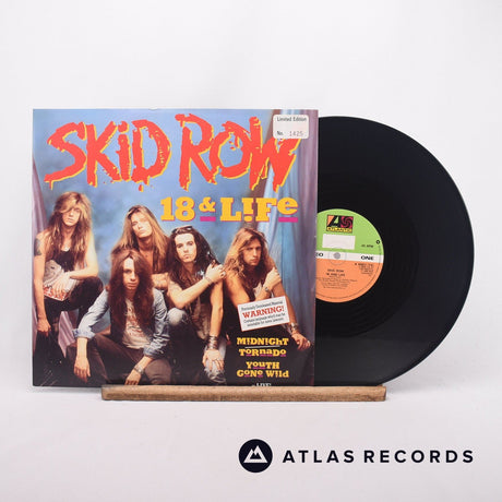 Skid Row 18 & Life 12" Vinyl Record - Front Cover & Record