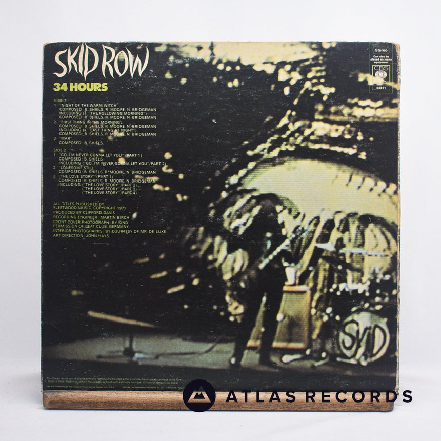 Skid Row - 34 Hours - Gatefold A1 B1 LP Vinyl Record - VG/VG+