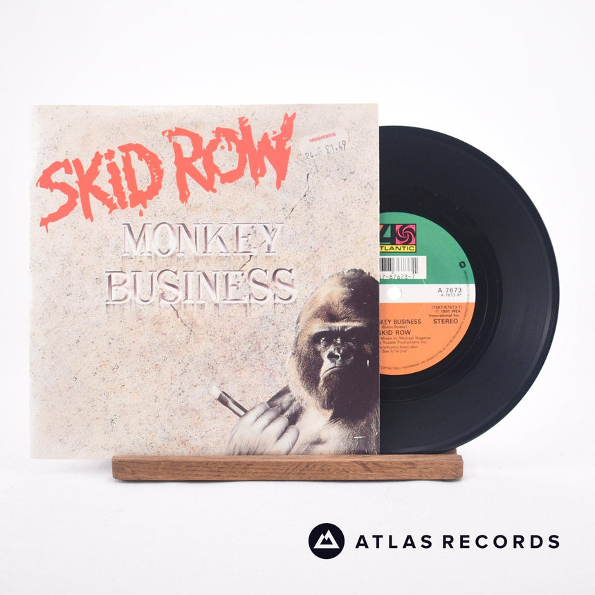 Skid Row Monkey Business 7" Vinyl Record - Front Cover & Record