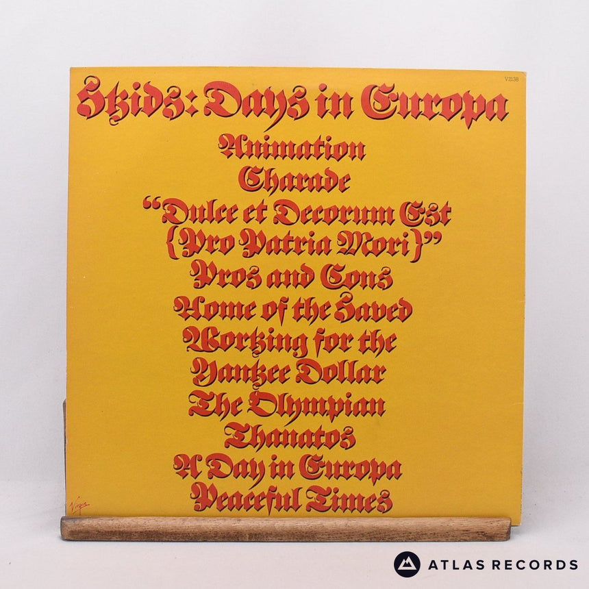 Skids - Days In Europa - Lyric Sheet LP Vinyl Record - EX/EX
