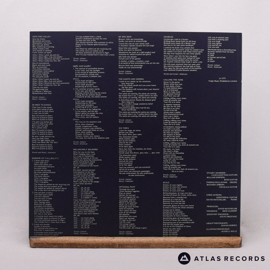 Skids - Scared To Dance - Embossed Sleeve A-3 B-3 LP Vinyl Record - EX/EX