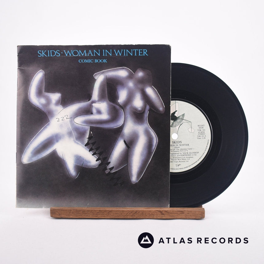 Skids Woman In Winter 7" Vinyl Record - Front Cover & Record