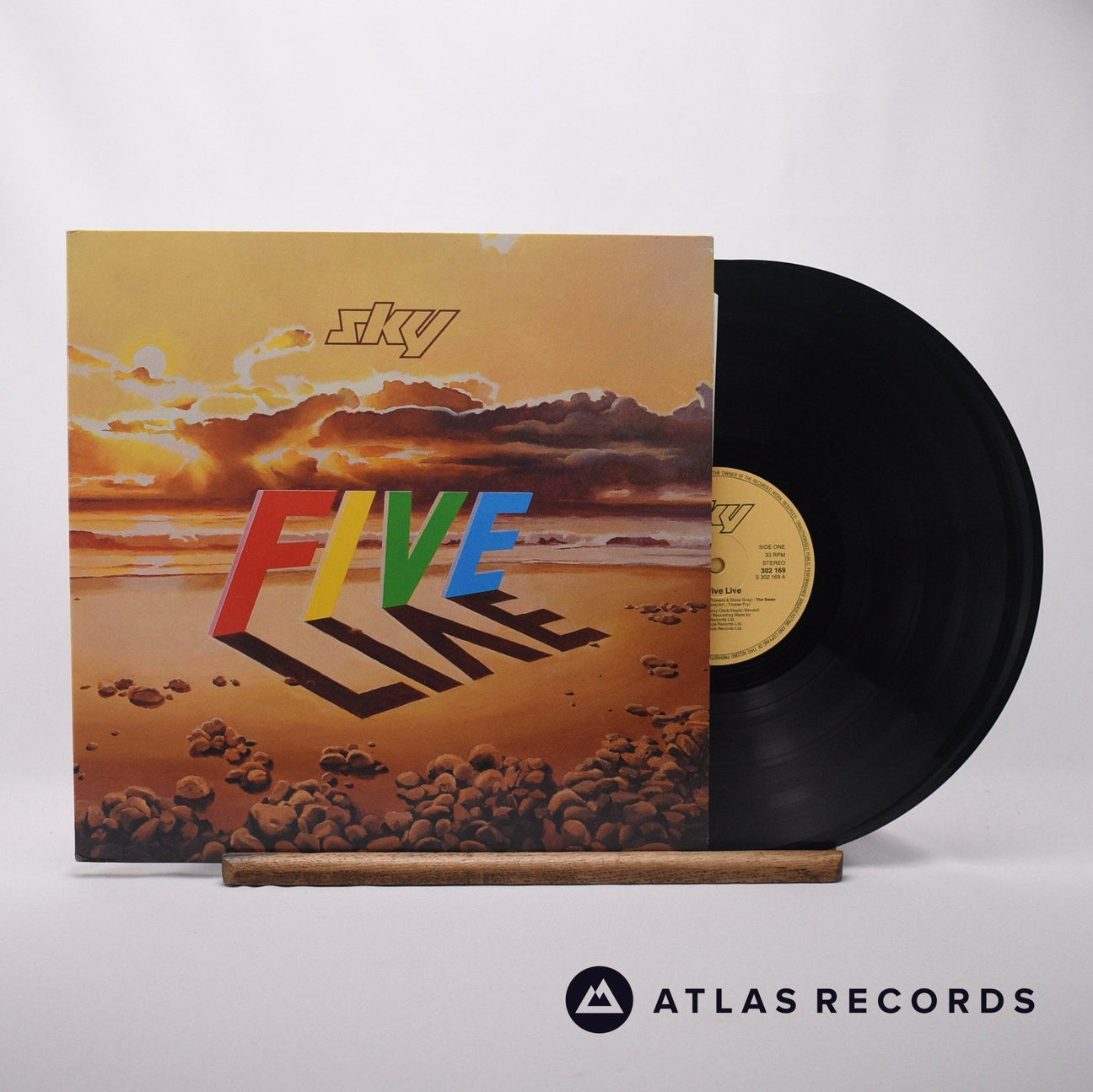 Sky Sky Five Live Double LP Vinyl Record - Front Cover & Record