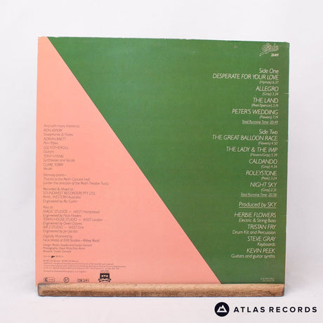 Sky - The Great Balloon Race - Lyric Sheet LP Vinyl Record - VG+/EX