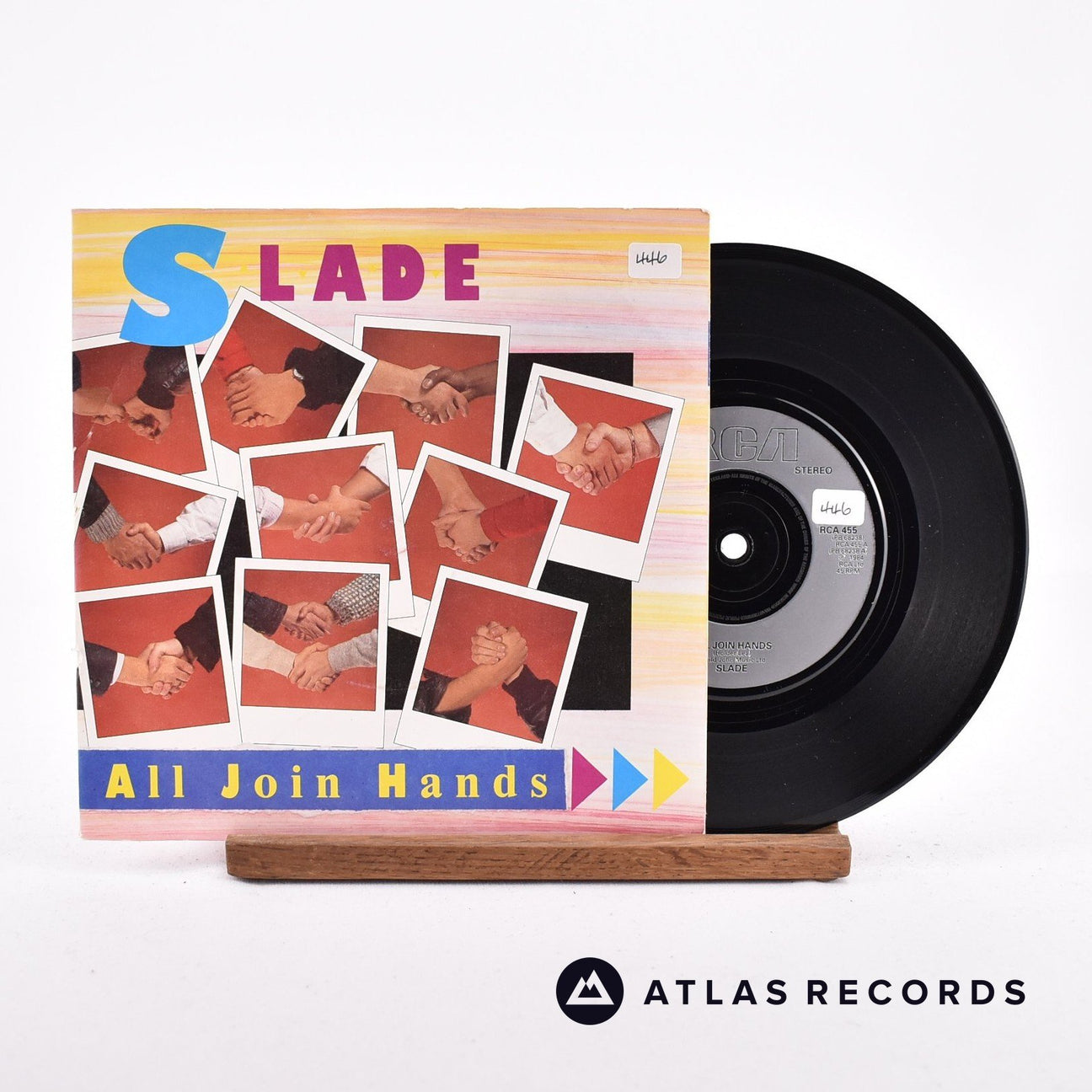Slade All Join Hands 7" Vinyl Record - Front Cover & Record