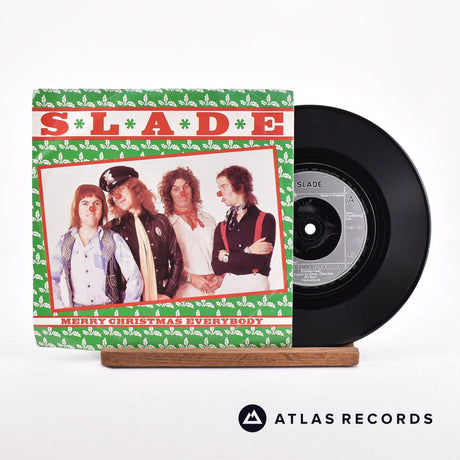 Slade Merry Christmas Everybody 7" Vinyl Record - Front Cover & Record