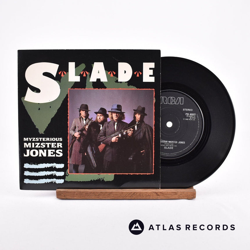 Slade Myzsterious Mizster Jones 7" Vinyl Record - Front Cover & Record