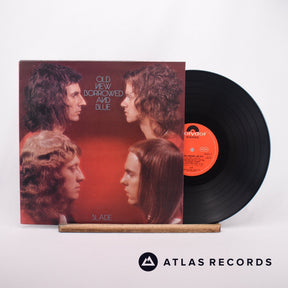 Slade Old New Borrowed And Blue LP Vinyl Record - Front Cover & Record