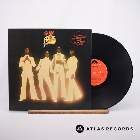 Slade Slade In Flame LP Vinyl Record - Front Cover & Record