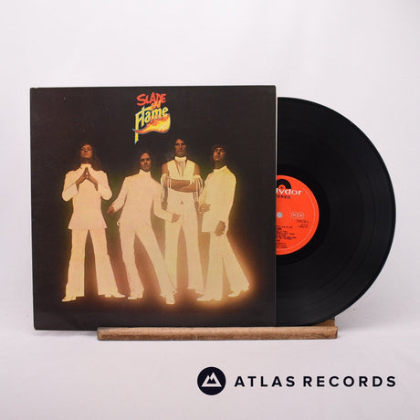 Slade Slade In Flame LP Vinyl Record - Front Cover & Record