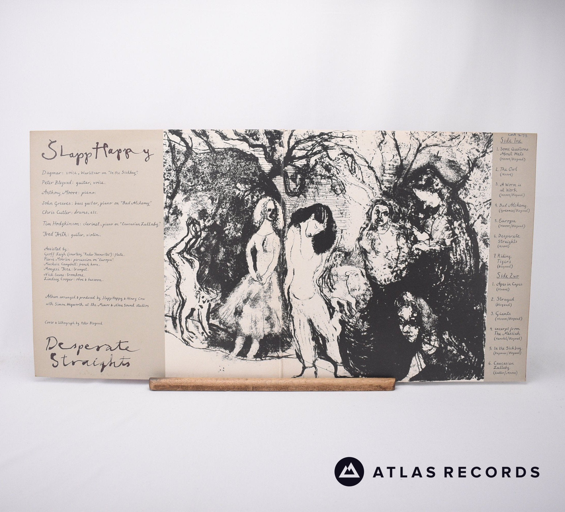 Slapp Happy Desperate Straights LP Vinyl Record EX/EX – Atlas Records