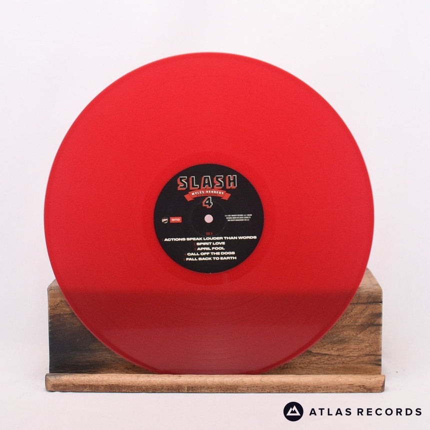 Slash - 4 - Red Guitar Pick Insert LP Vinyl Record - EX/NM