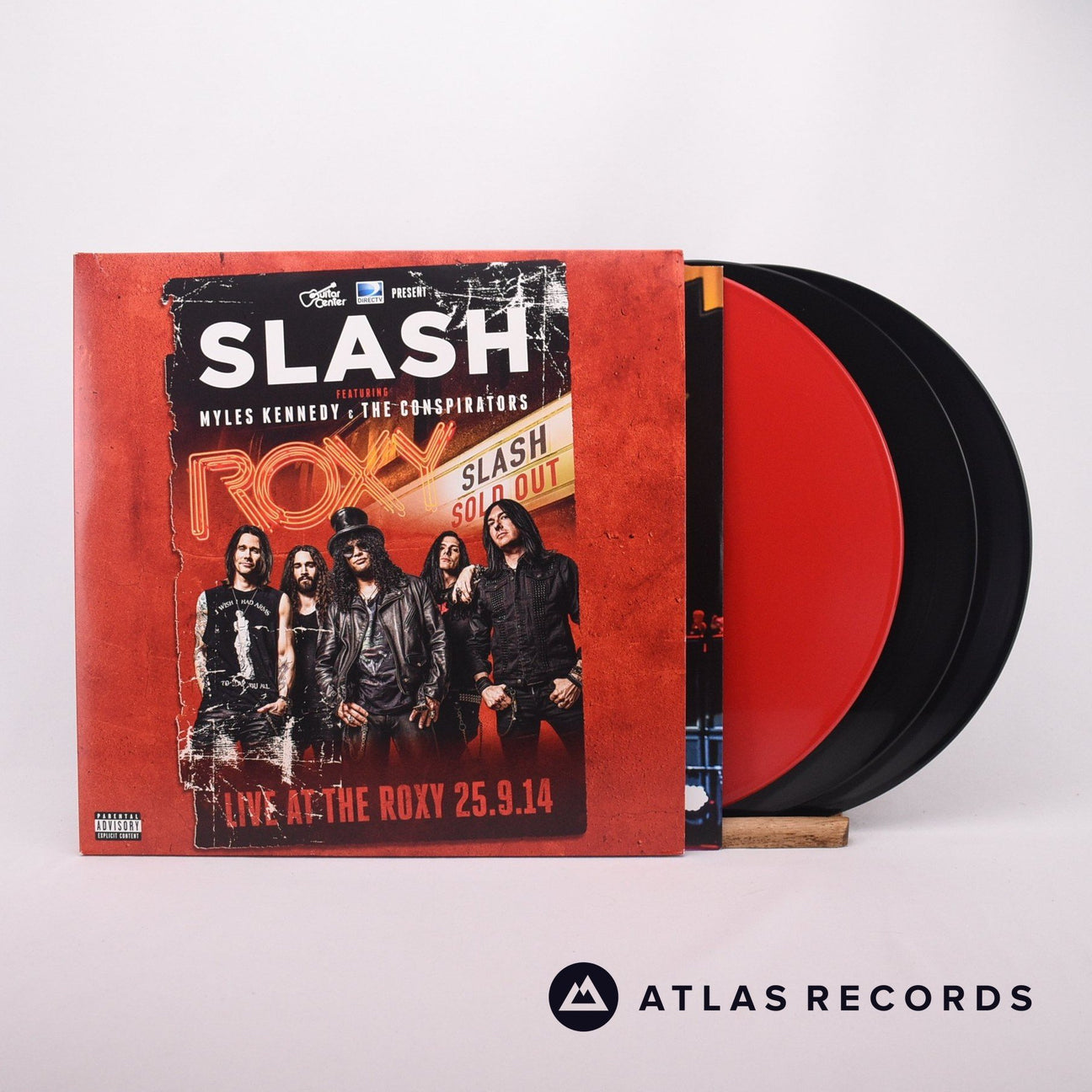 Slash Live At The Roxy 25.9.14 3 x LP + 2 x CD Vinyl Record - Front Cover & Record